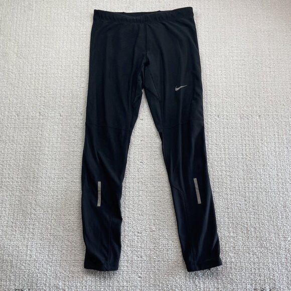 Nike Dri-FIT Tech Running Tights Men’s Size XL Black Compression Workout 589987 - Picture 1 of 13